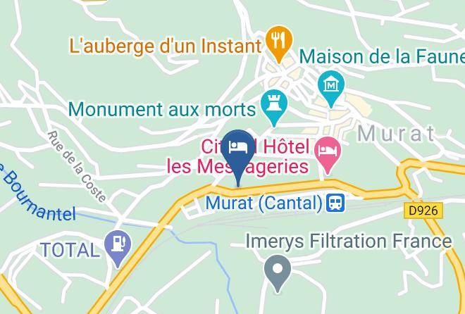 Cantal - Hotel Les Breuils Maps