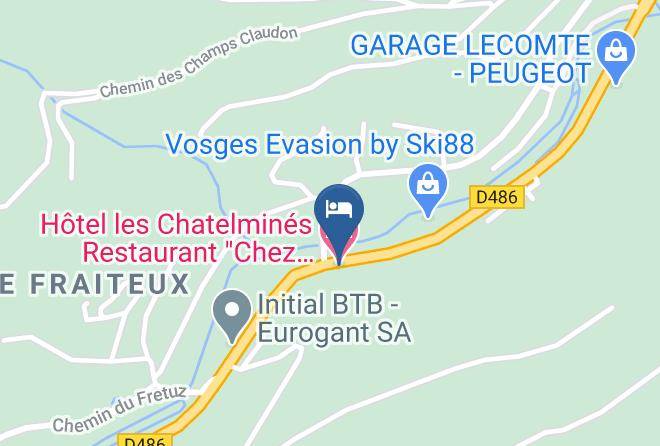 Vosges - Hotel Les Chatelmines Restaurant Chez Gustave Maps
