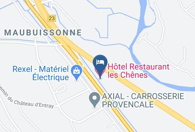 Alpes De Haute Provence - Hotel Restaurant Les Chenes Maps