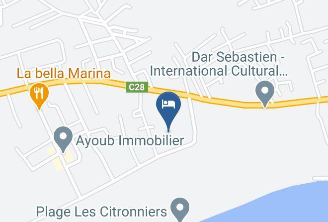 Tunisia - Hotel Les Citronniers Hammamet Tunisia Maps
