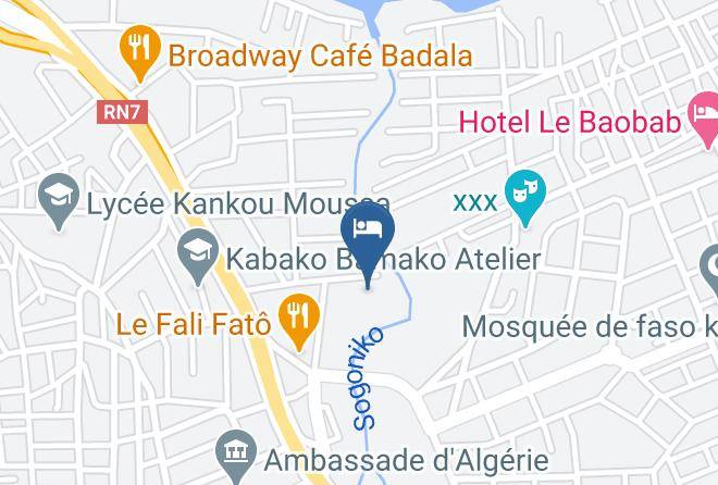 Bamako - Hotel Les Colibris Maps