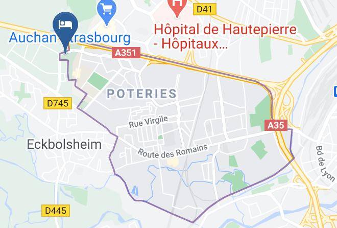 Bas Rhin - Hotel Les Colonnes Maps