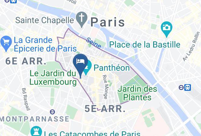 Paris - Hotel Les Dames Du Pantheon Maps