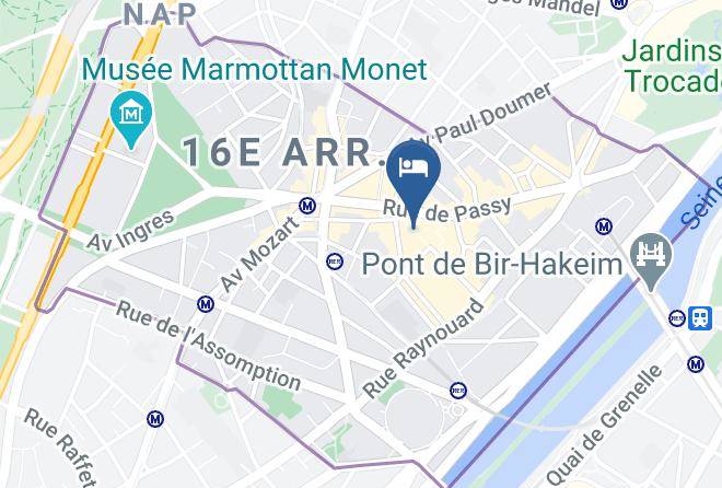 Paris - Hotel Les Hauts De Passy Maps