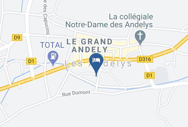 Eure - Hotel Les Iris Maps