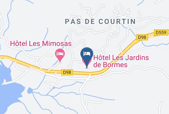 Var - Hotel Les Jardins De Bormes Maps