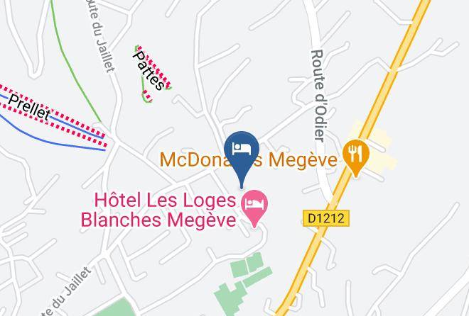 Haute Savoie - Hotel Les Loges Blanches Megeve Maps