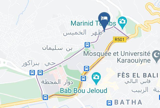 Fez - Hotel Les Merinides Maps