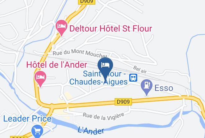 Cantal - Hotel Les Messageries Maps