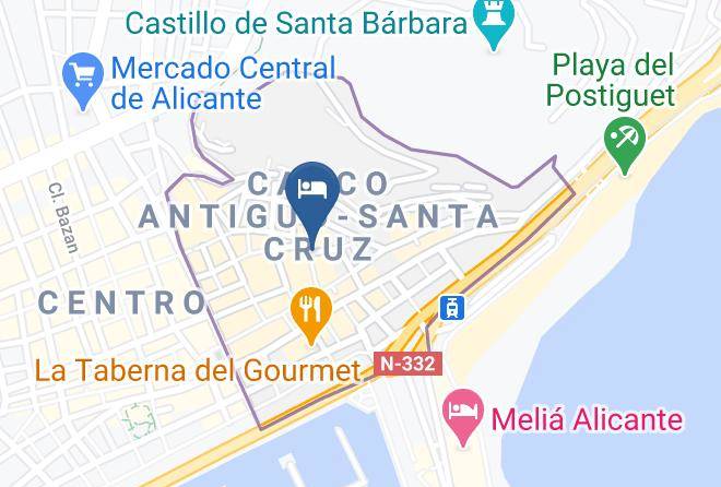 Alicante - Hotel Les Monges Palace Boutique Maps