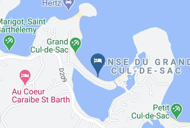 Gustavia - Hotel Les Ondines Sur La Plage Maps