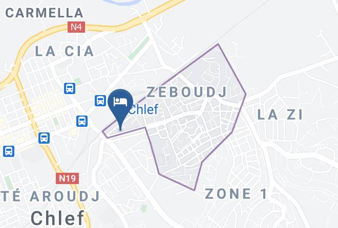 Chlef - Hotel Les Orangers Maps
