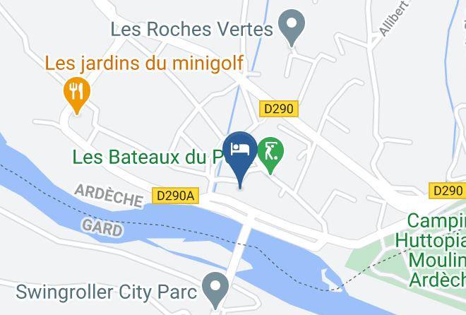Ardeche - Hotel Les Petits Oreillers Maps