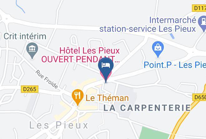 Manche - Hotel Les Pieux Ouvert Pendant Le Confinement Maps