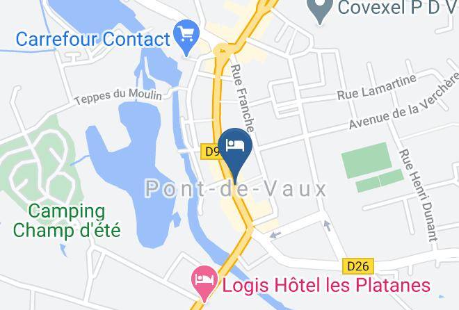 Ain - Hotel Les Platanes Maps