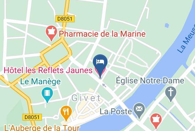 Hotel Les Reflets Jaunes Map