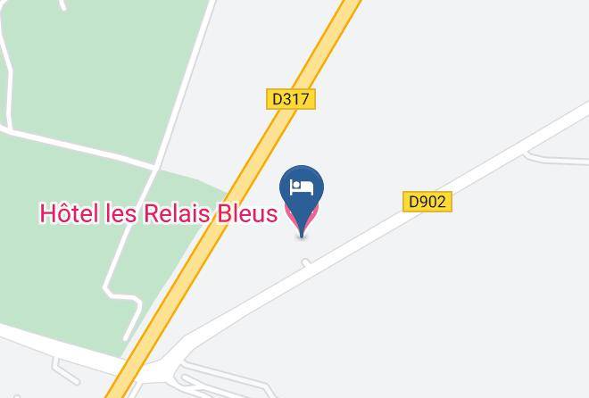 Hotel Les Relais Bleus Map