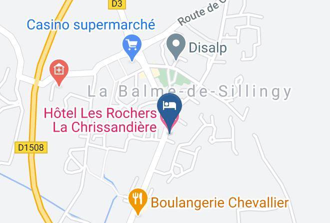 Haute Savoie - Hotel Les Rochers La Chrissandiere Maps