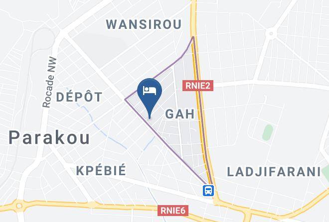 Parakou - Hotel Les Routiers Maps