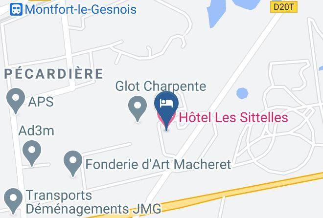 Hotel Les Sittelles Map
