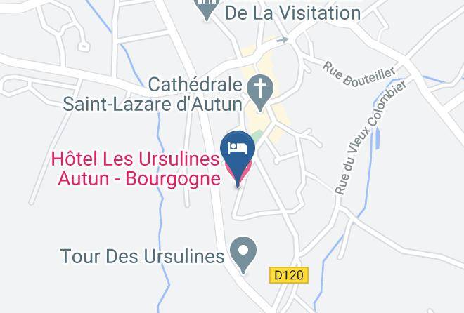 Saone Et Loire - Hotel Les Ursulines Autun Bourgogne Maps