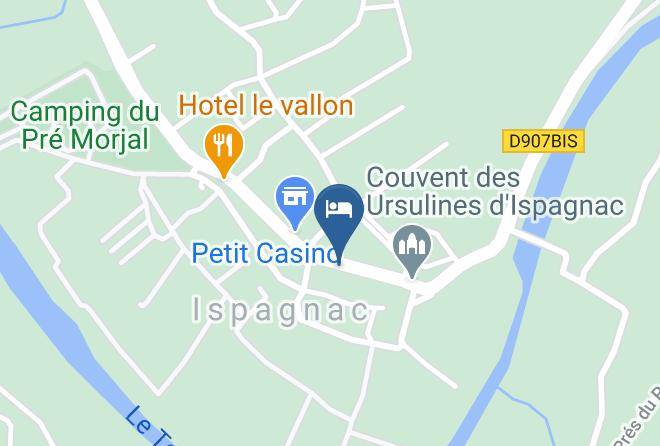 Lozere - Hotel Les Vignes Rouges Maps