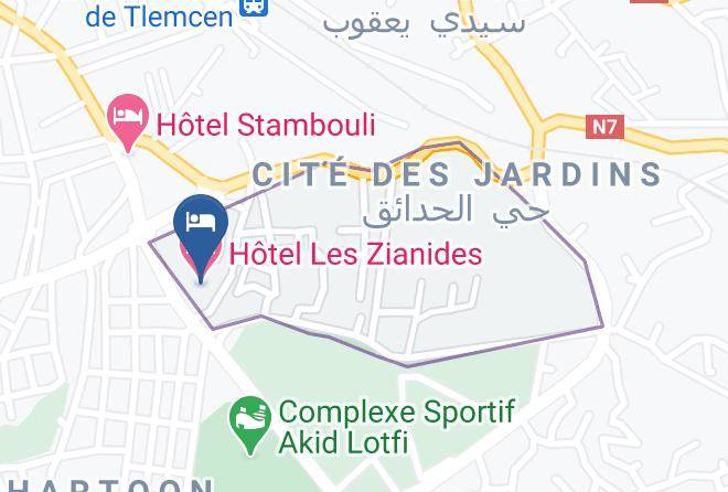 Tlemcen - Hotel Les Zianides Maps