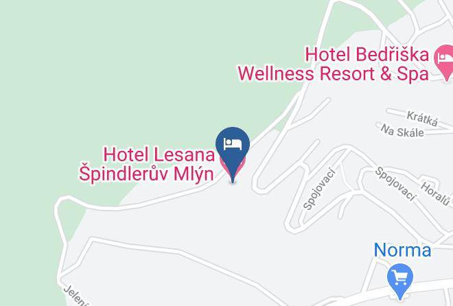 Trutnov - Hotel Lesana Maps