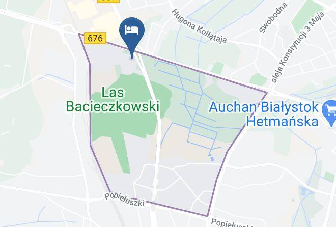 Bialystok - Hotel Lesny Maps