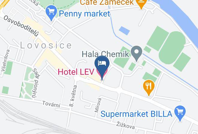 Litomerice - Hotel Lev Maps