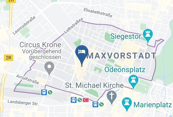 Munich District - Hotel Lex Im Gartenhof Maps