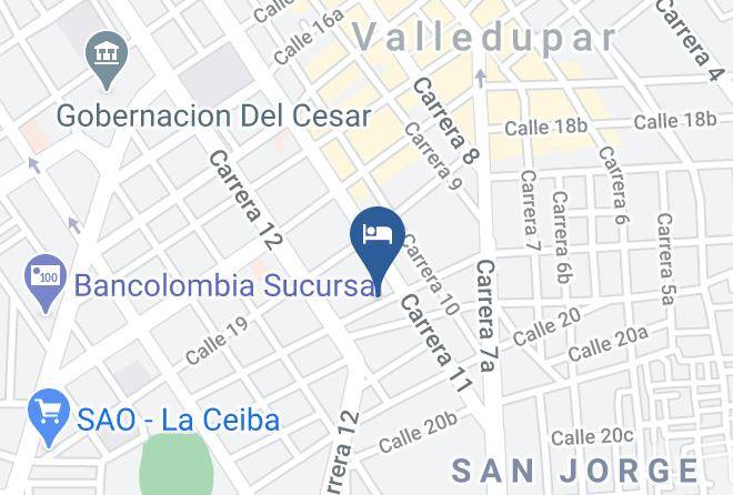 Hotel Leyenda Vallenata Map