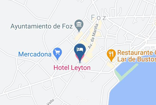 Lugo - Hotel Leyton Maps