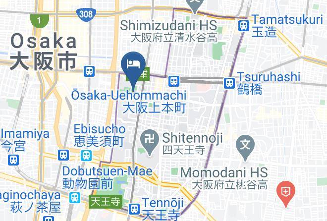 Osaka City Tennoji Ward - Hotel Lhotel Maps
