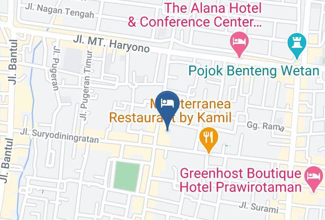 Kota Yogyakarta - Hotel Lia Maps