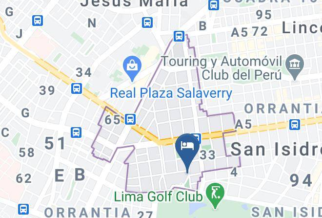 San Isidro - Bth Hotel Lima Golf Maps