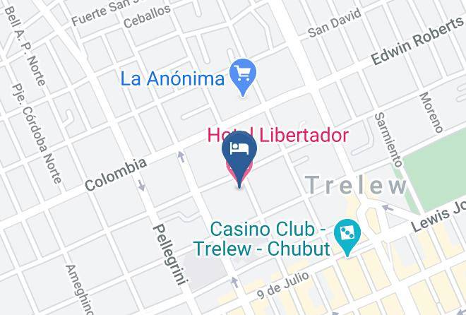 Rawson - Hotel Libertador Trelew Maps