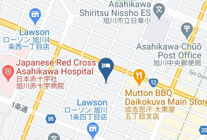 Asahikawa City - Hotel Liberte Asahikawa Maps