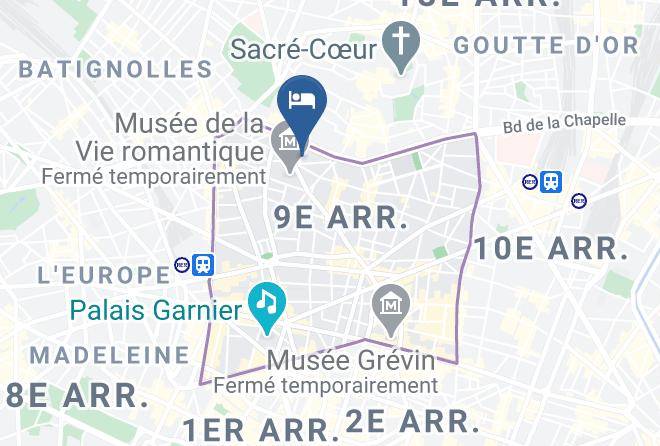 Paris - Hotel Libertel Montmartre Opera Maps