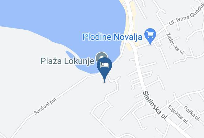 Novalja - Hotel Liberty Maps