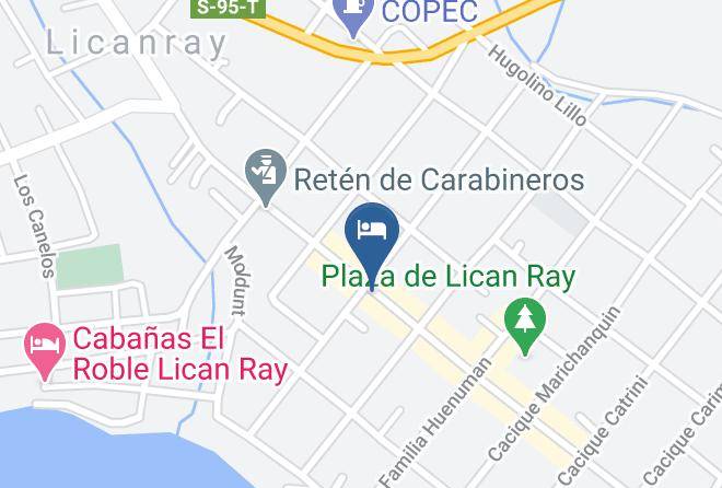 Hotel Licanray Map