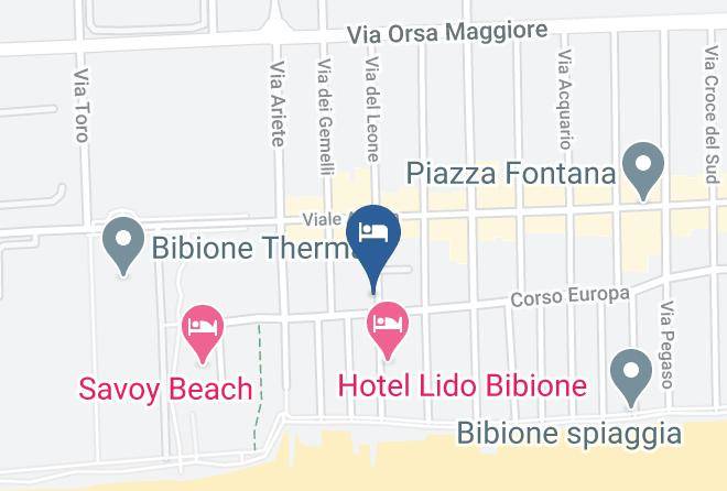 Venice - Hotel Lido Bibione Beach Maps