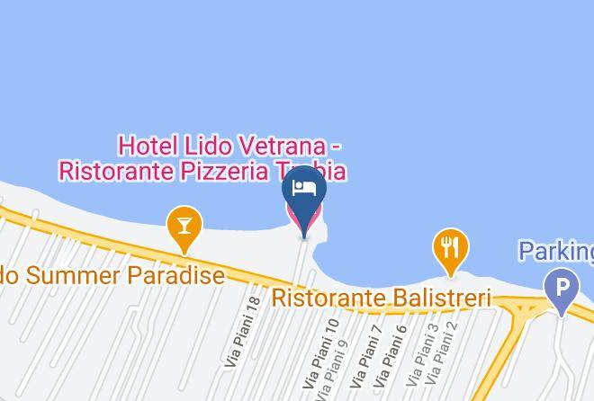 Palermo - Hotel Lido Vetrana Ristorante Pizzeria Trabia Maps