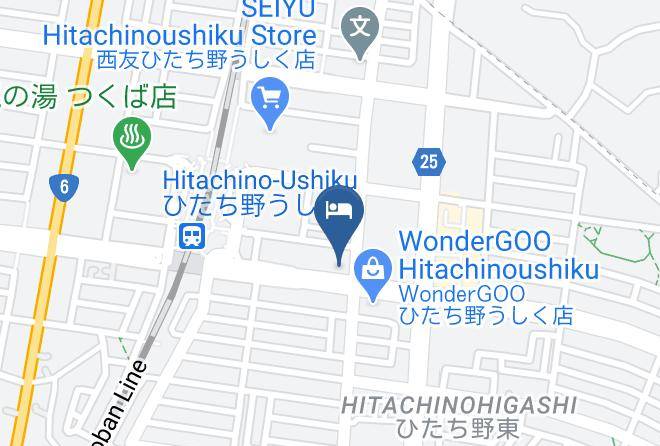 Ushiku City - Hotel Life Tree Hitachino Ushiku Maps