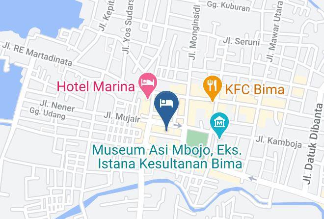 Kota Bima - Hotel Lila Graha Maps
