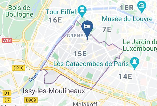 Paris - Hotel Lilas Blanc Grenelle Maps