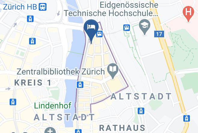 Zurich Niederdorf - Hotel Limmatblick Maps