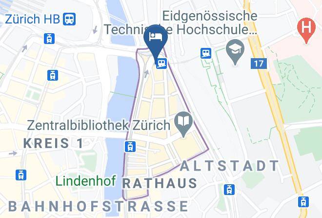Zurich Niederdorf - Hotel Limmathof Maps