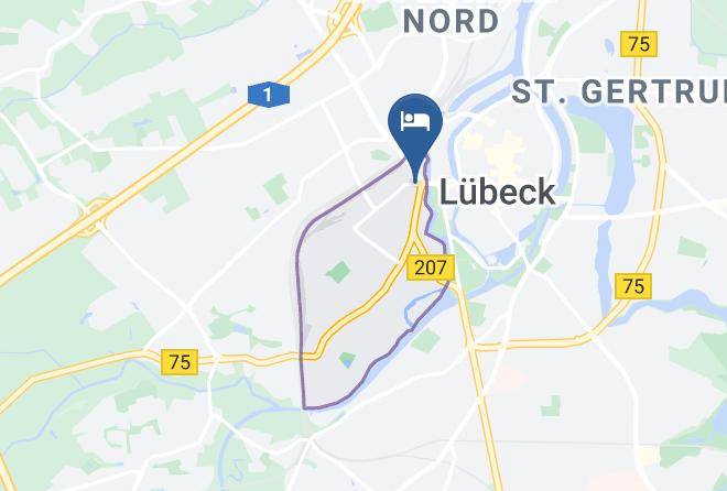 Hotel Lindenhof Lubeck Map