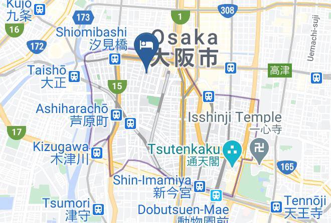 Osaka City Naniwa Ward - Hotel Links Namba Maps